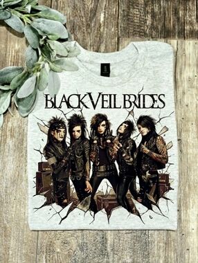 Blaxk Veil Brides Shirt Music Short Sleeve Popular Band Tee